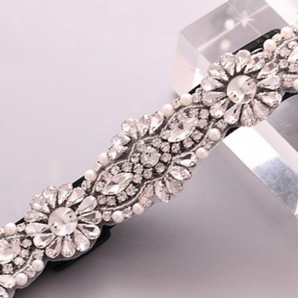 Black Rhinestone Belt - Picture 7 of 7